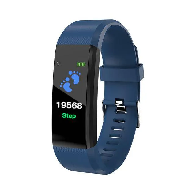 115 Plus Bluetooth Smart Watch Heart Rate Monitor Fitness Tracker Bracelet Waterproof