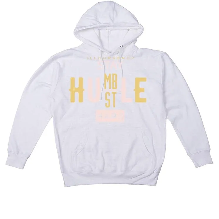 Air Jordan 6 WMNS Gold Hoops White T-Shirt (Stay Humble Hustle Hard)