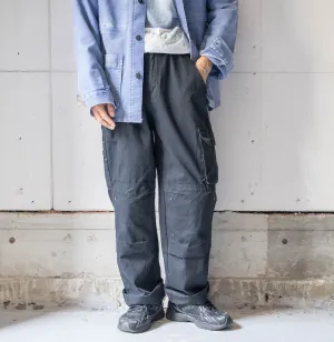 around 1990s black color cargo work pants -good gimmick-