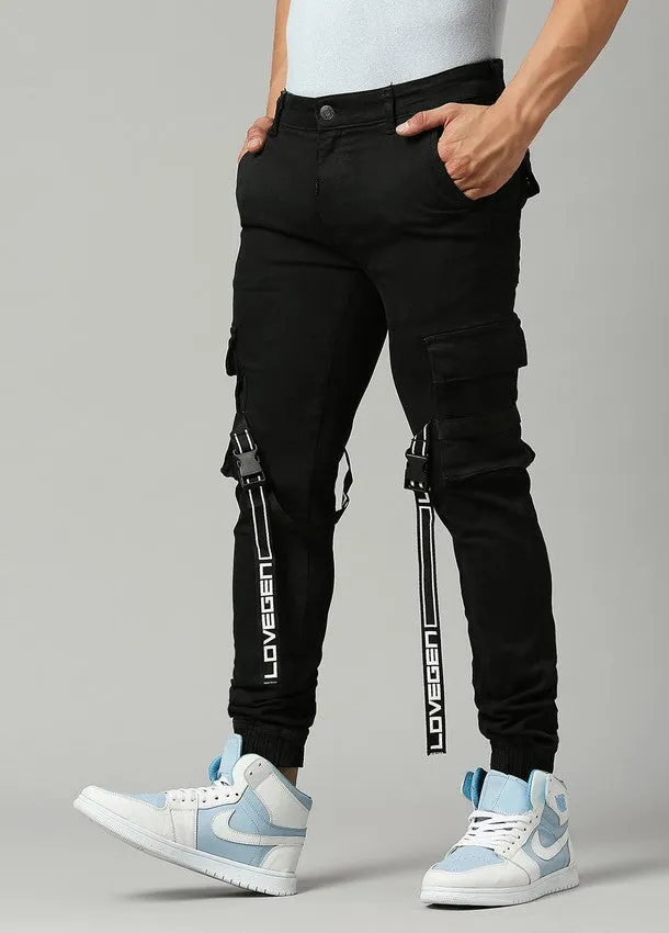 Black Bardem Cargo Pocket Jogger