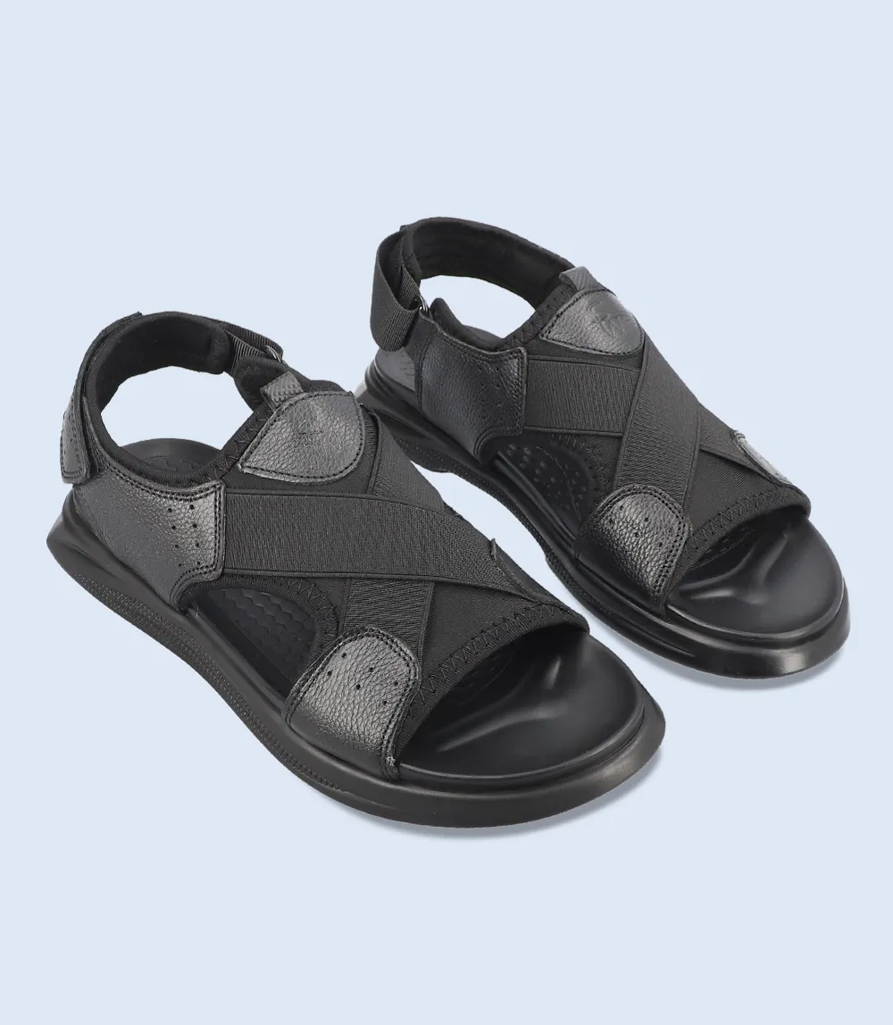 BM4419-BLACK-Men Comfort Sandal