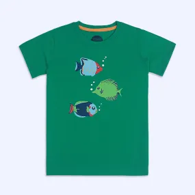 Boys Green T-Shirt