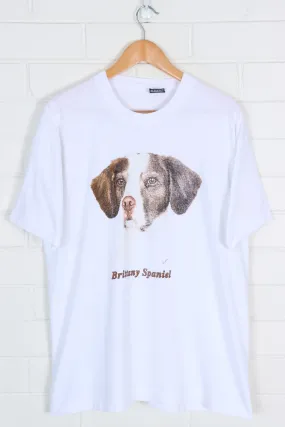 Brittany Spaniel Dog Spears Single Stitch USA Made Tee (XL)