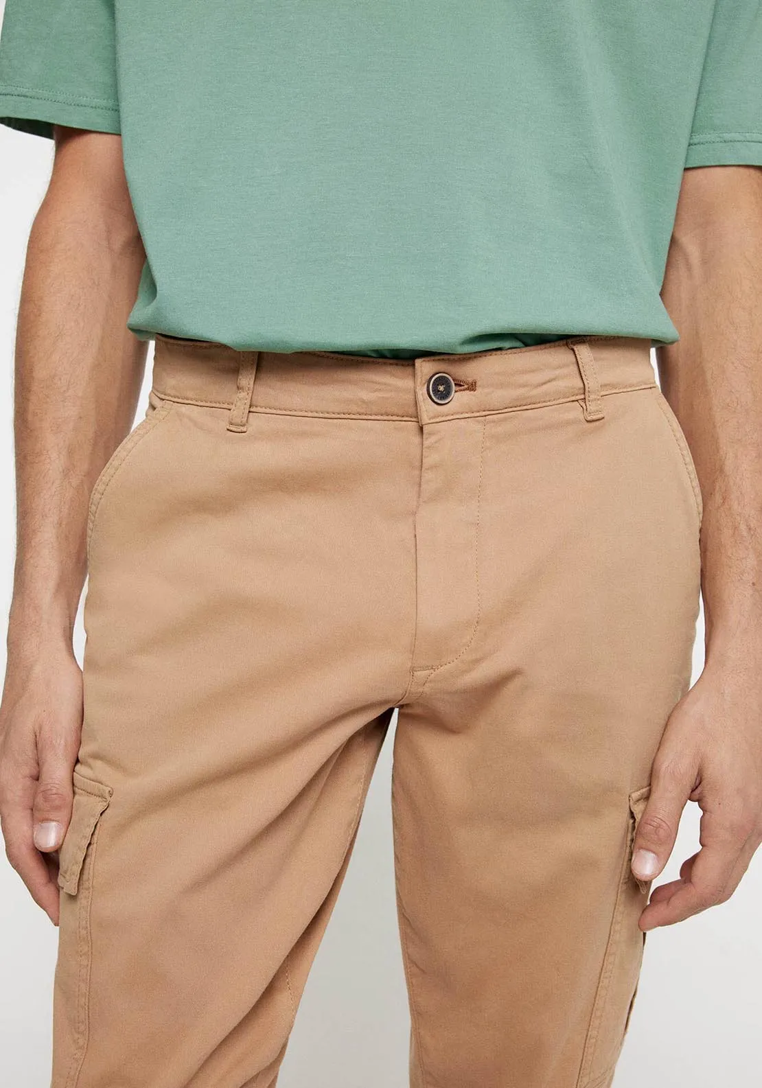 Cargo trousers - Blue / Camel