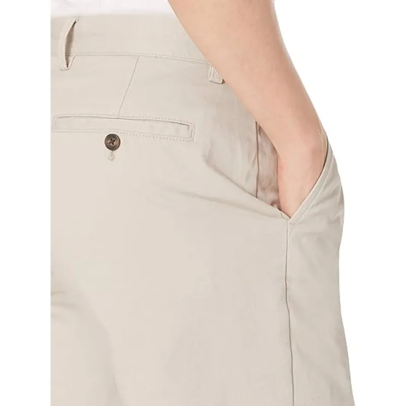 Chino Shorts With Zip Fly And Buttons