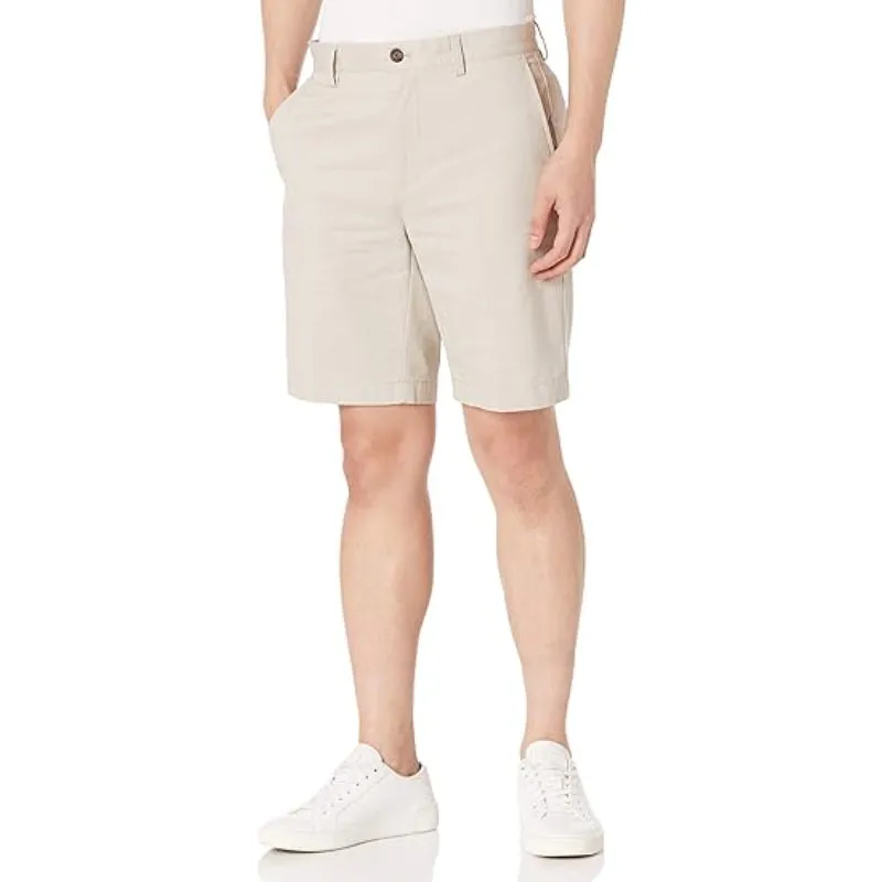 Chino Shorts With Zip Fly And Buttons