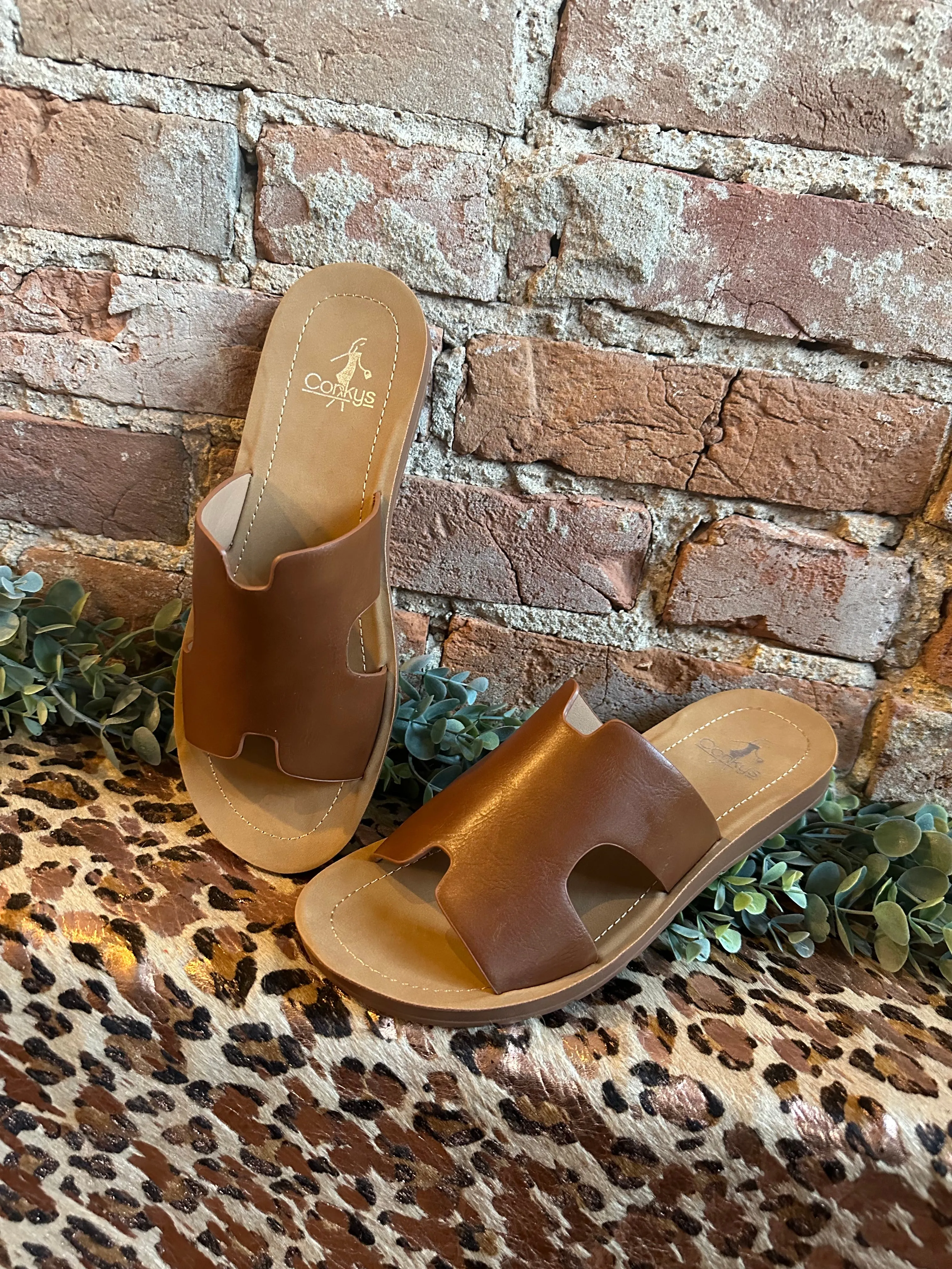 Cognac Bogal Sandal