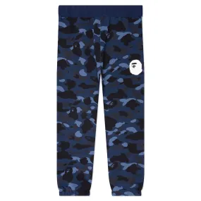 Color Camo Wide Fit Sweat Pants - Navy