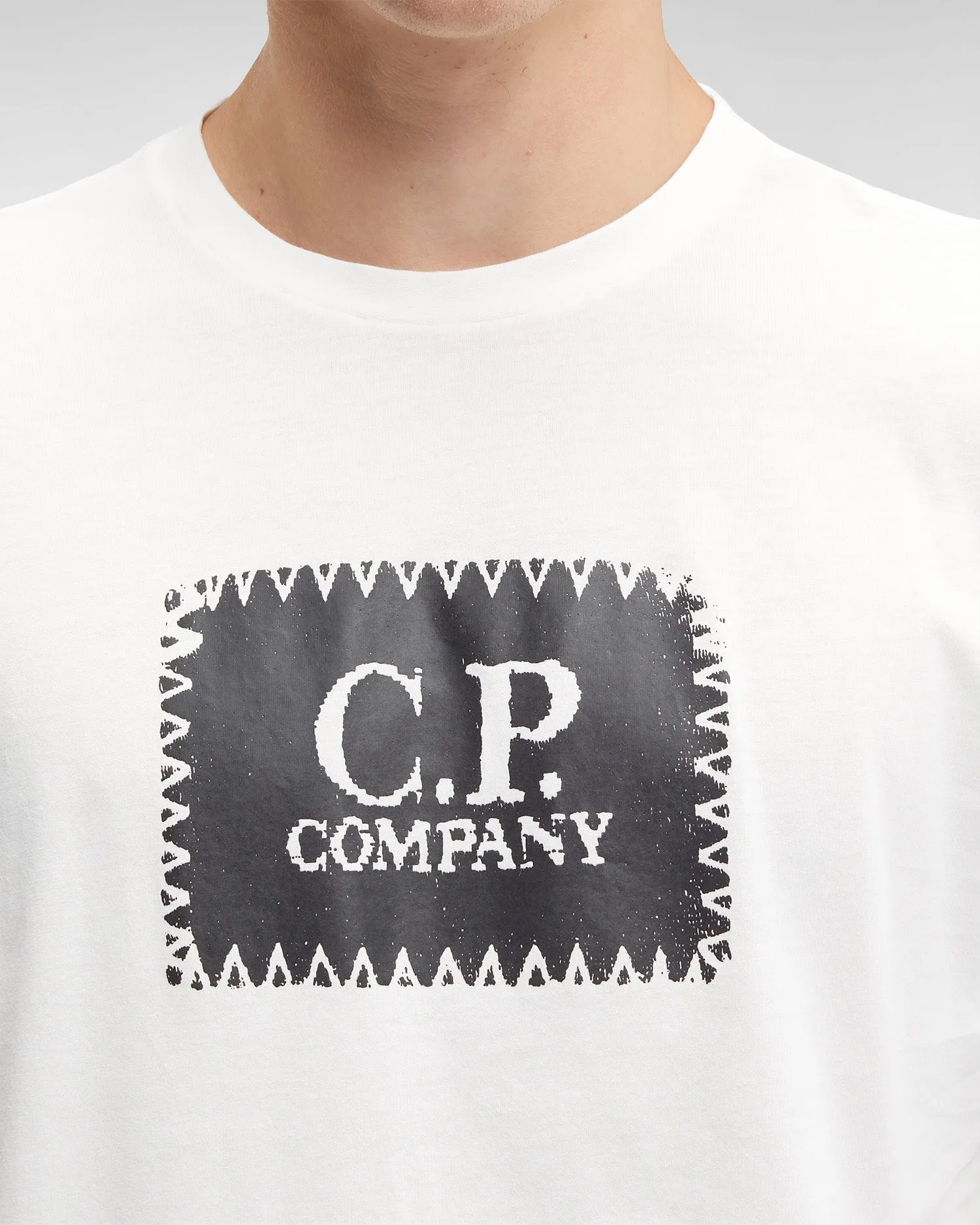 CP Company Label Logo T-Shirt White