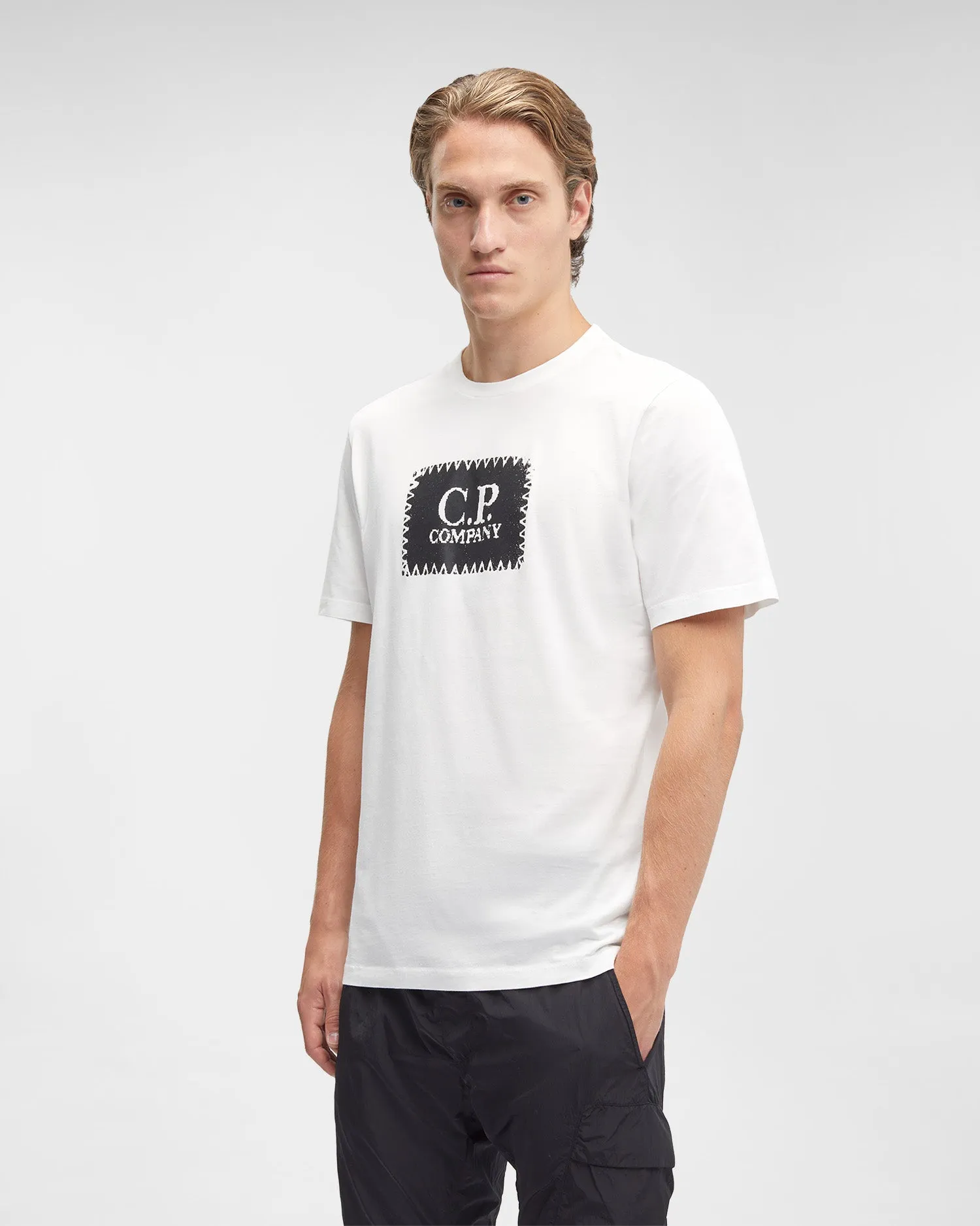 CP Company Label Logo T-Shirt White