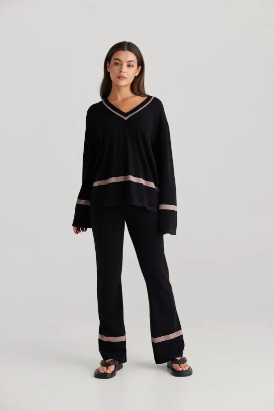 Daisy Says Annie Knit Pant Black