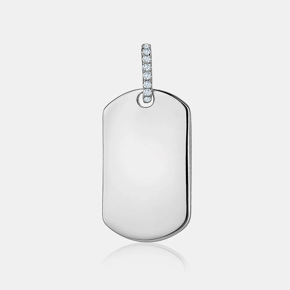 Diamond Dog Tag