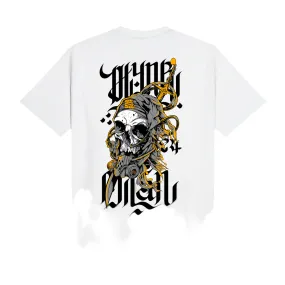 Dolly Noire men's short sleeve t-shirt Desert Skull white