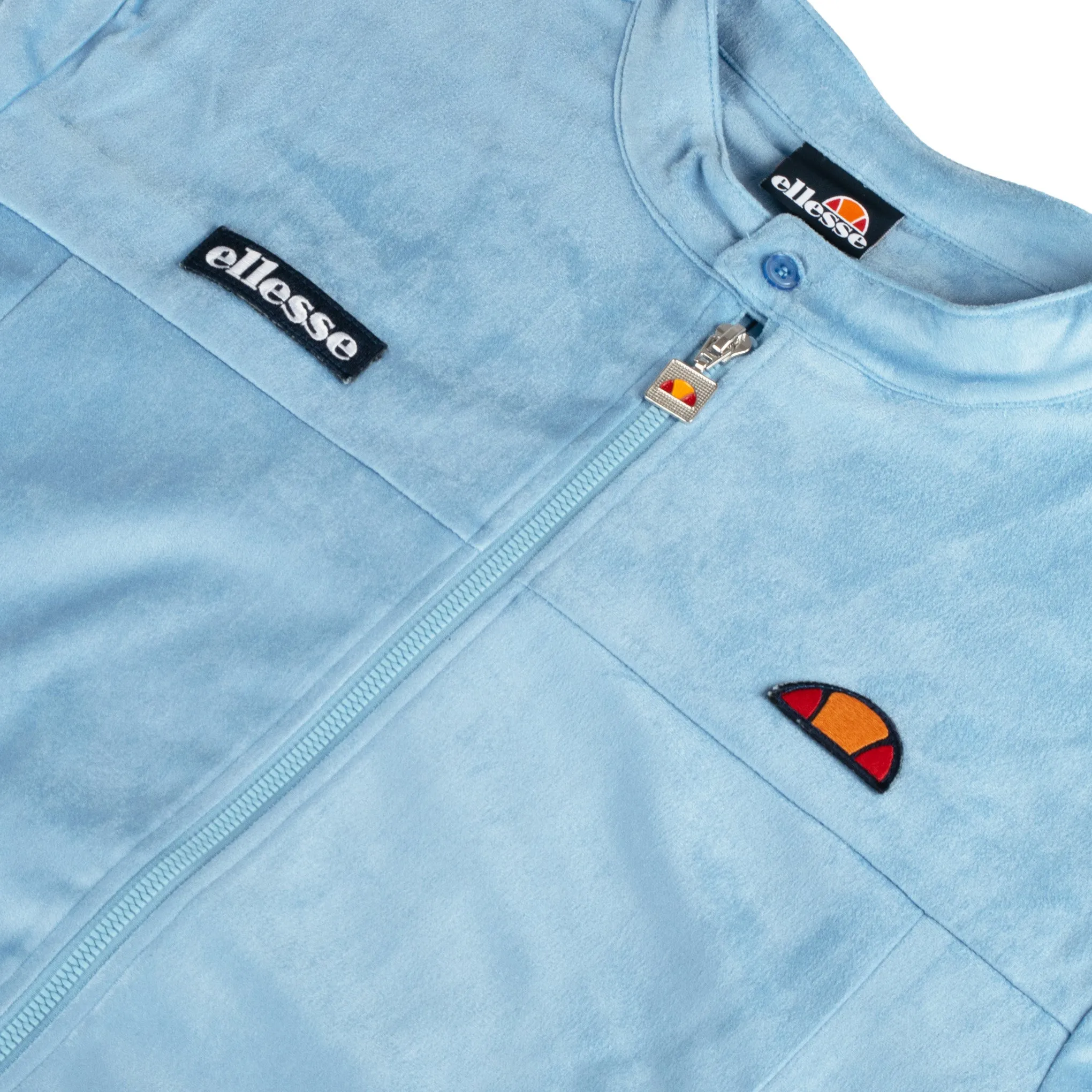 Ellesse Perugia Velour Track Top Sky