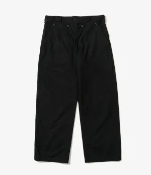 Engineered Garments Sailor Pant - Black Cotton Brushed