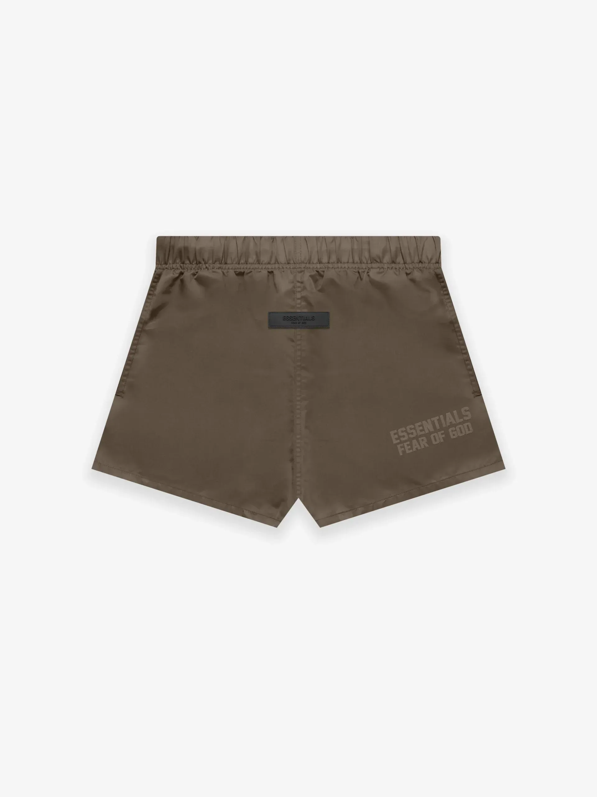 ESSENTIALS WOOD NYLON RUNNING SHORTS