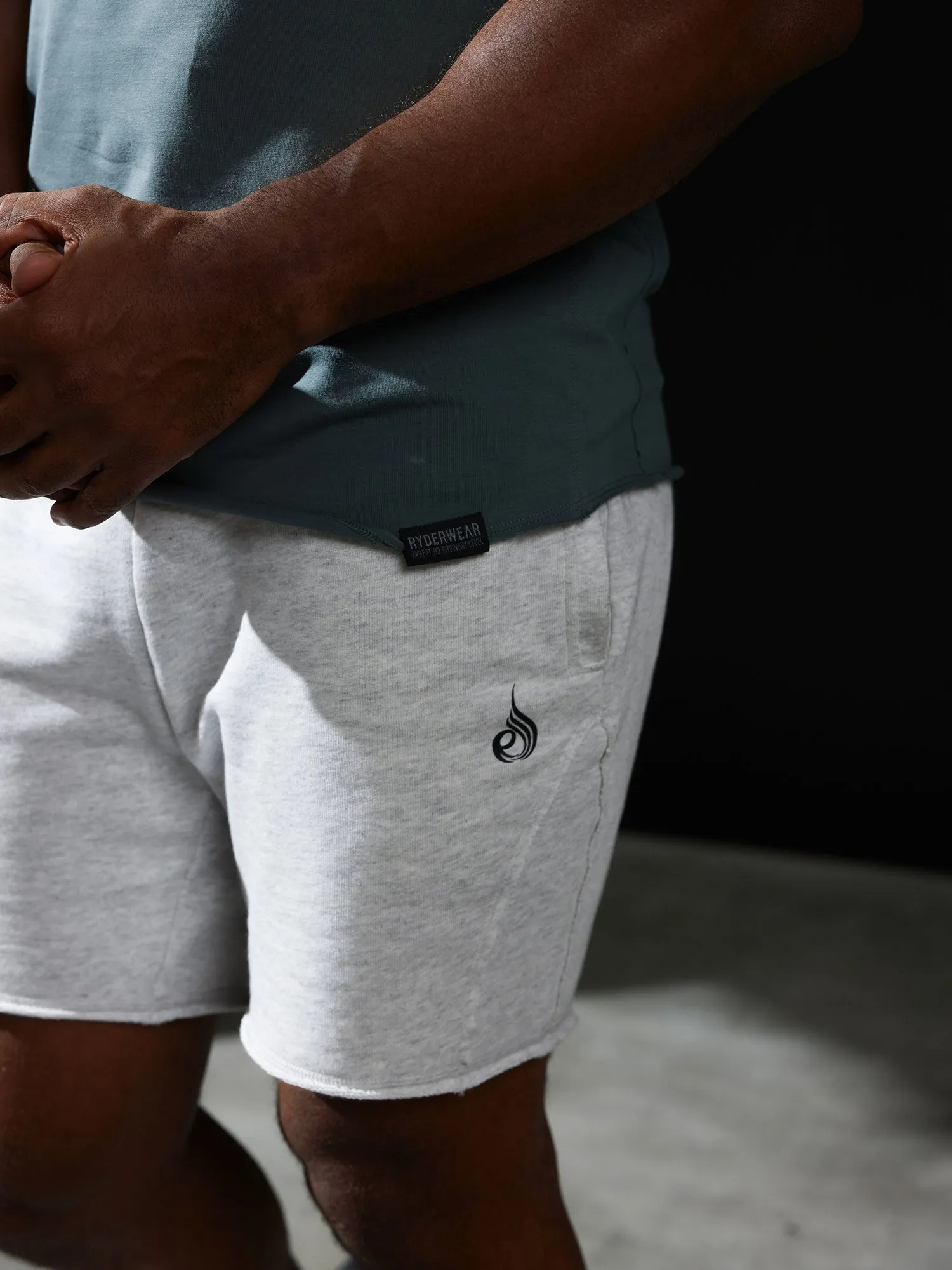 Force 6 Track Short - Chalk Grey Marl