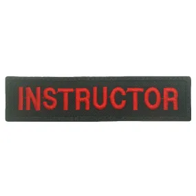 INSTRUCTOR TAG 10CM - BLACK RED