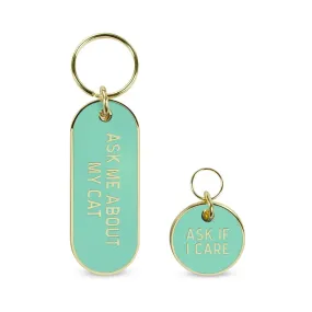 KEYCHAIN   CAT TAG SET