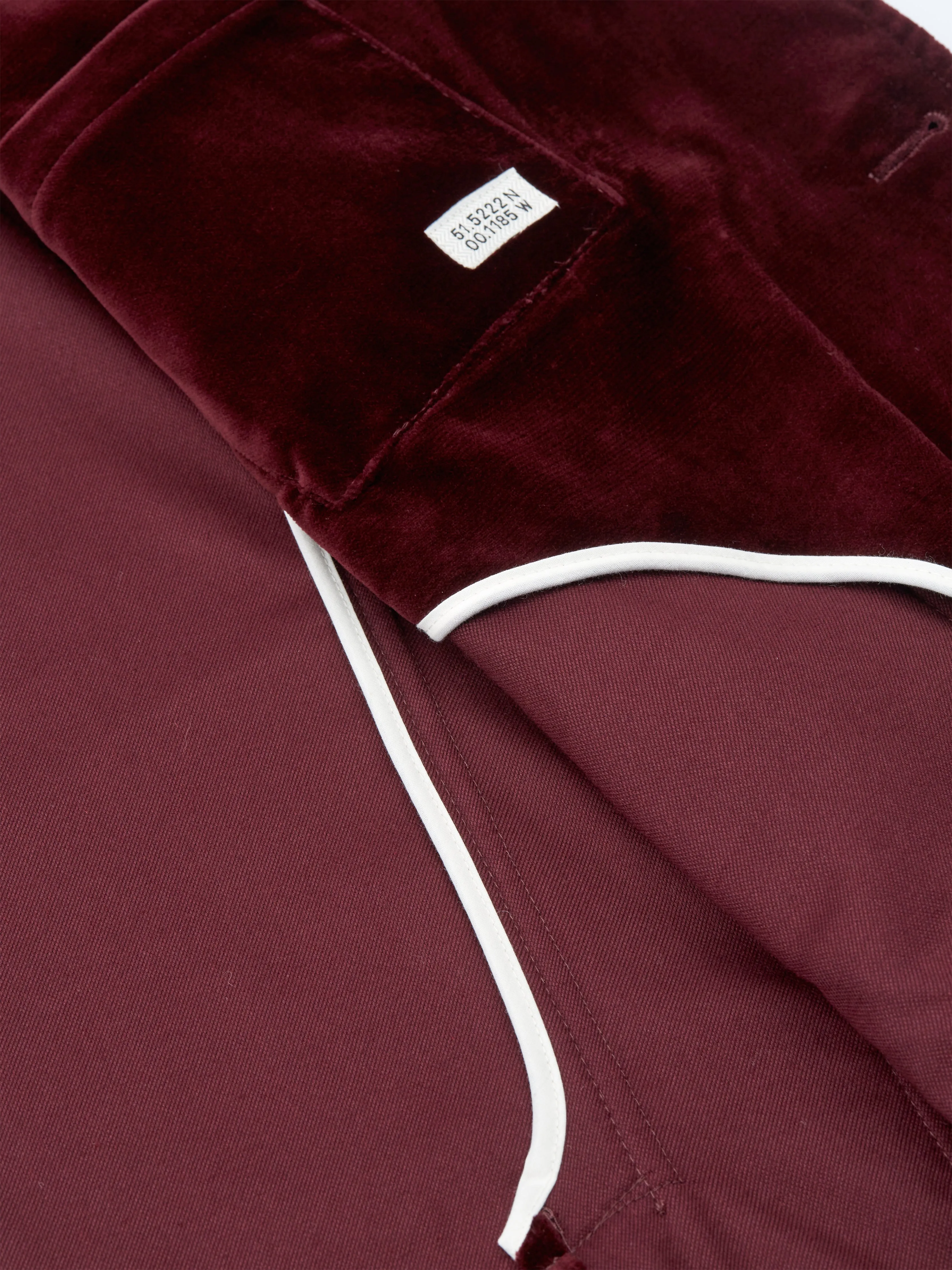 Mansfield Jacket Velvet Burgundy