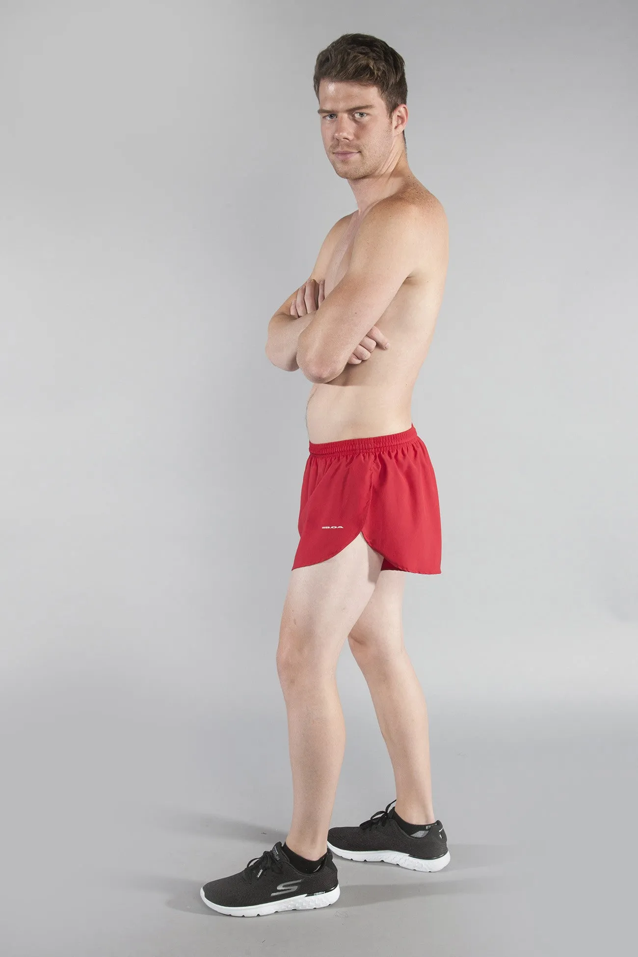 Men's 1" Elite Split Shorts- Arkansas