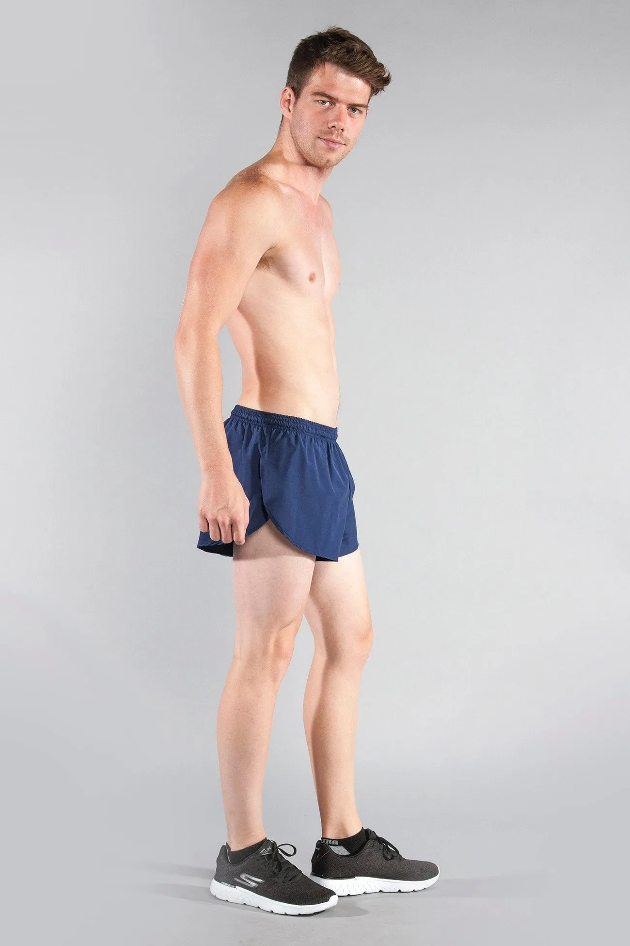 Men's 1" Elite Split Shorts- Navy