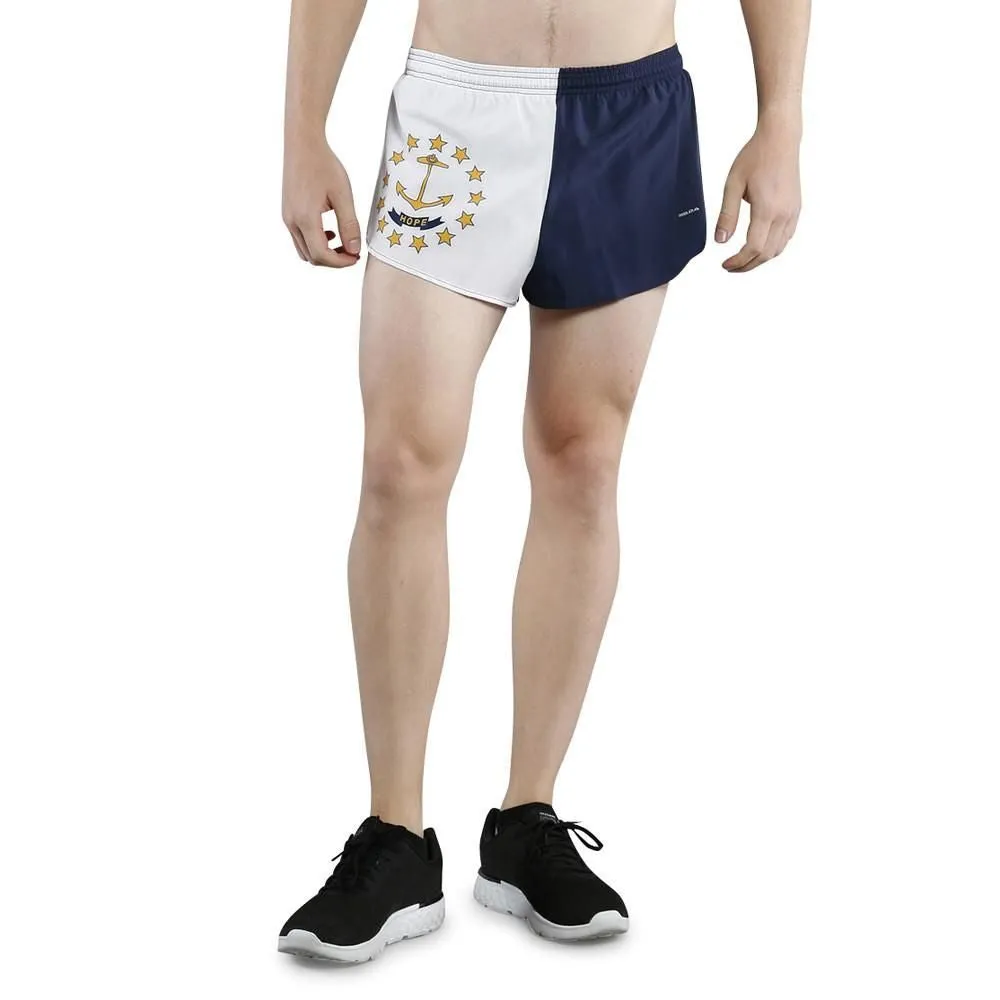 Men's 1" Elite Split Shorts- Rhode Island