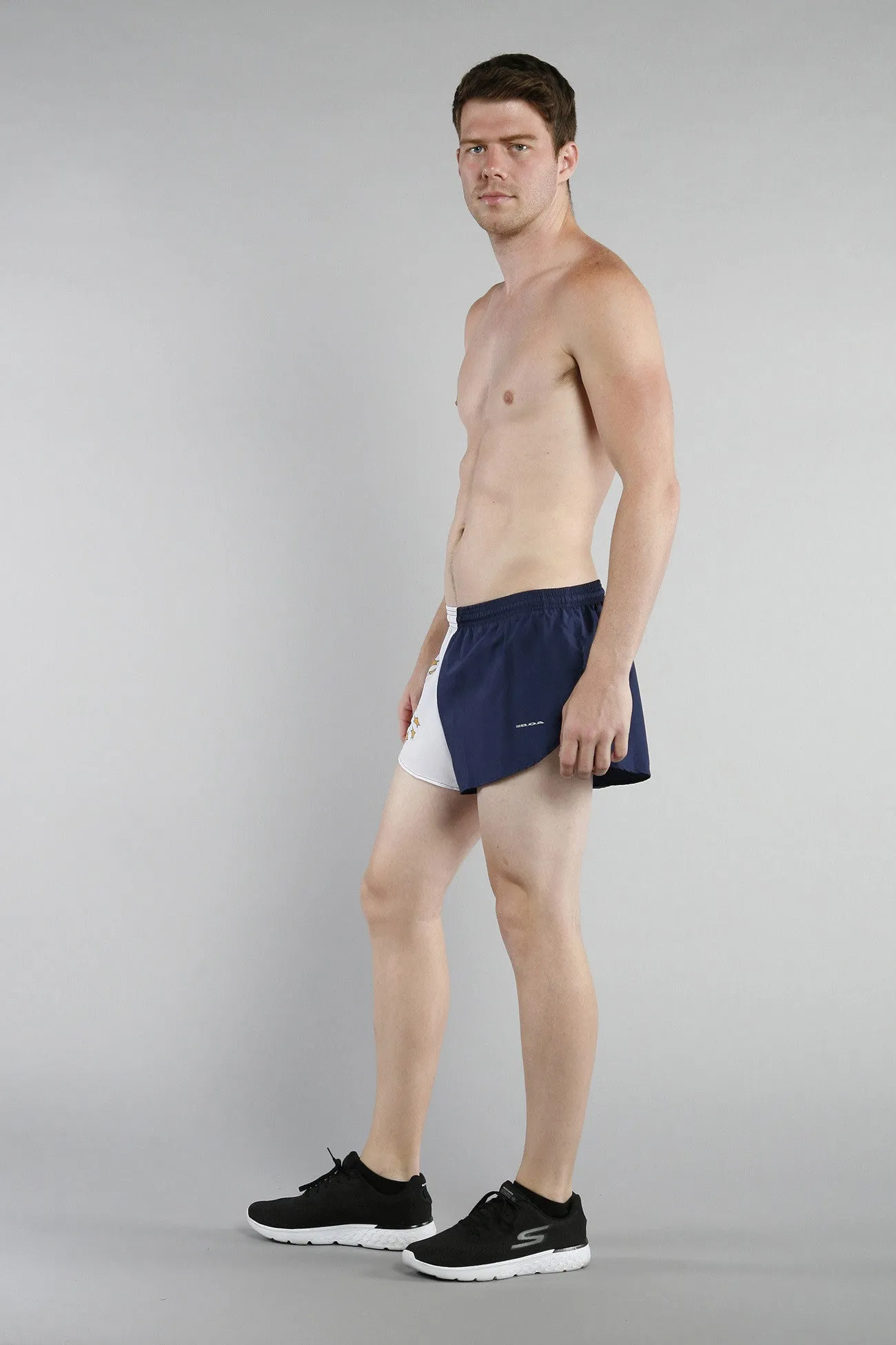 Men's 1" Elite Split Shorts- Rhode Island