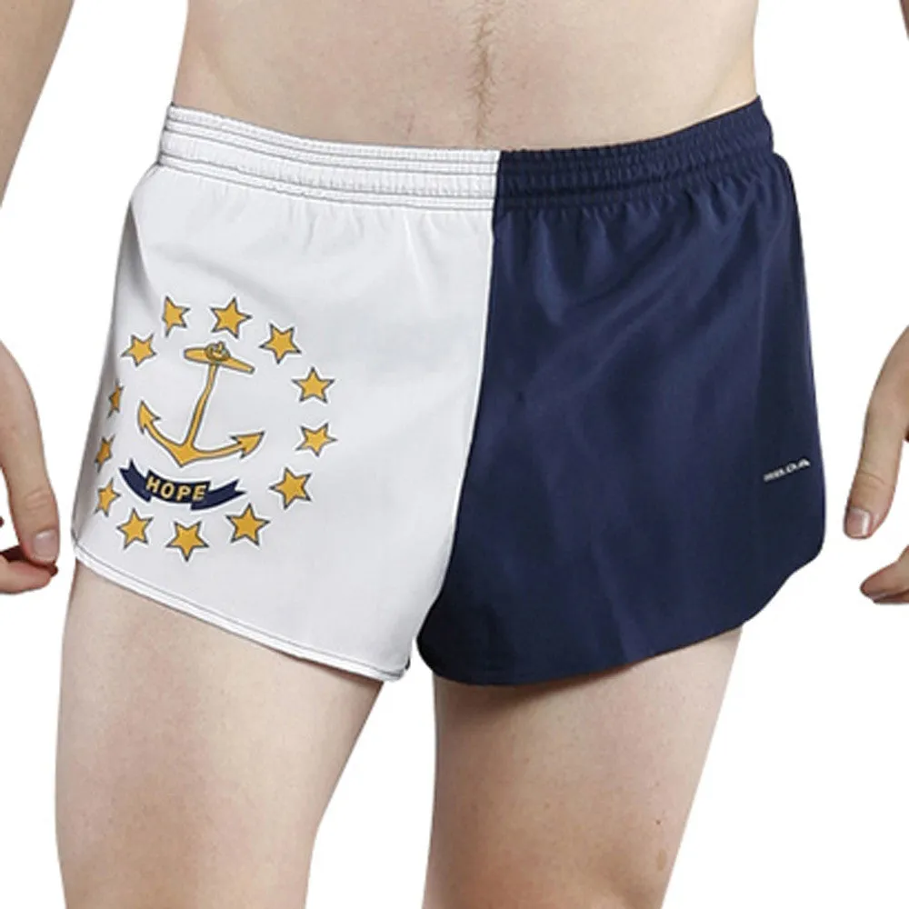 Men's 1" Elite Split Shorts- Rhode Island