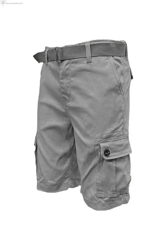 Men's Cargo Shorts With Belt