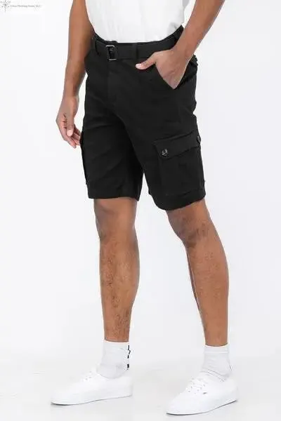 Men's Cargo Shorts With Belt