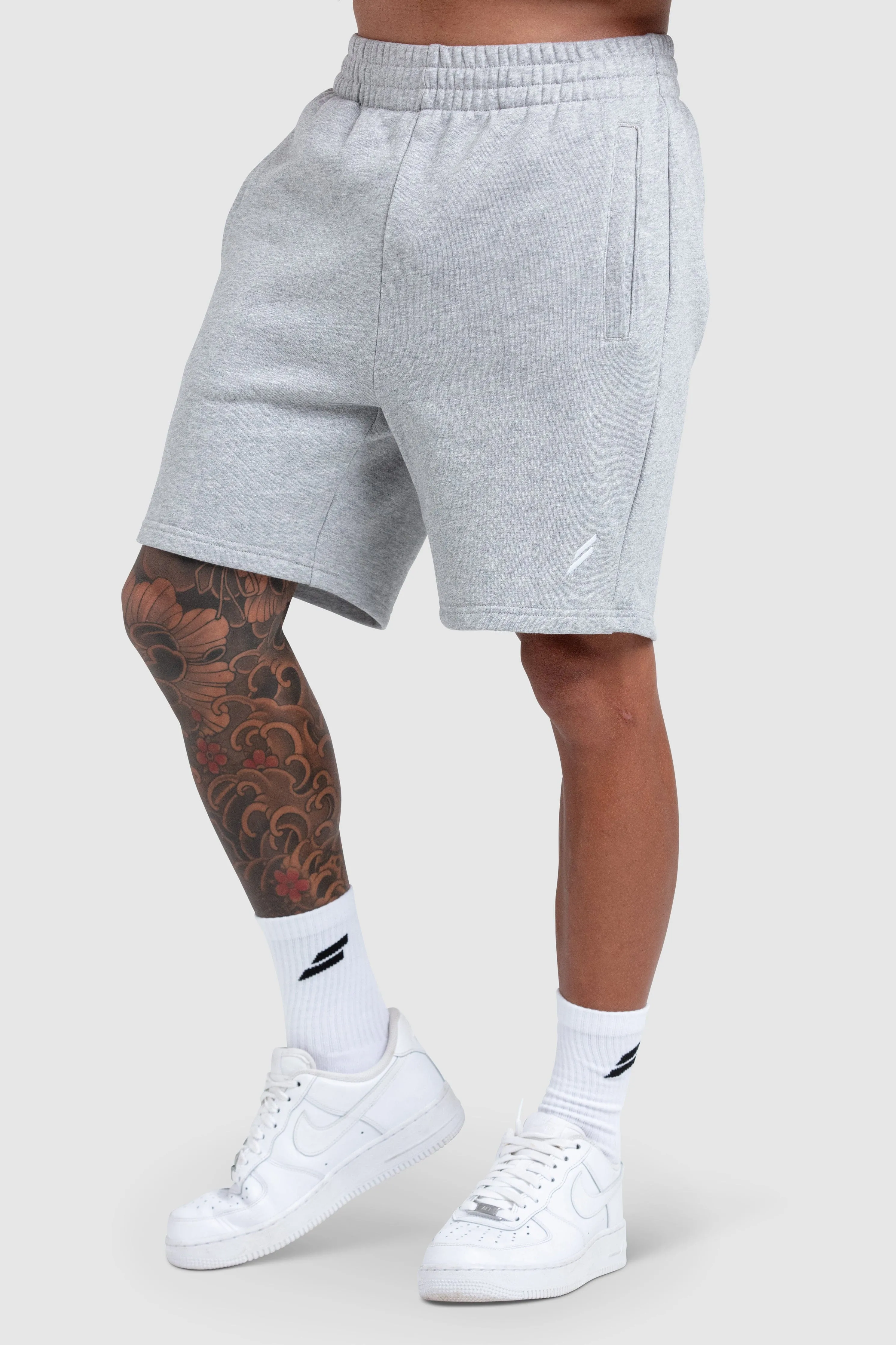 Men's Essential Cotton Shorts - Grey