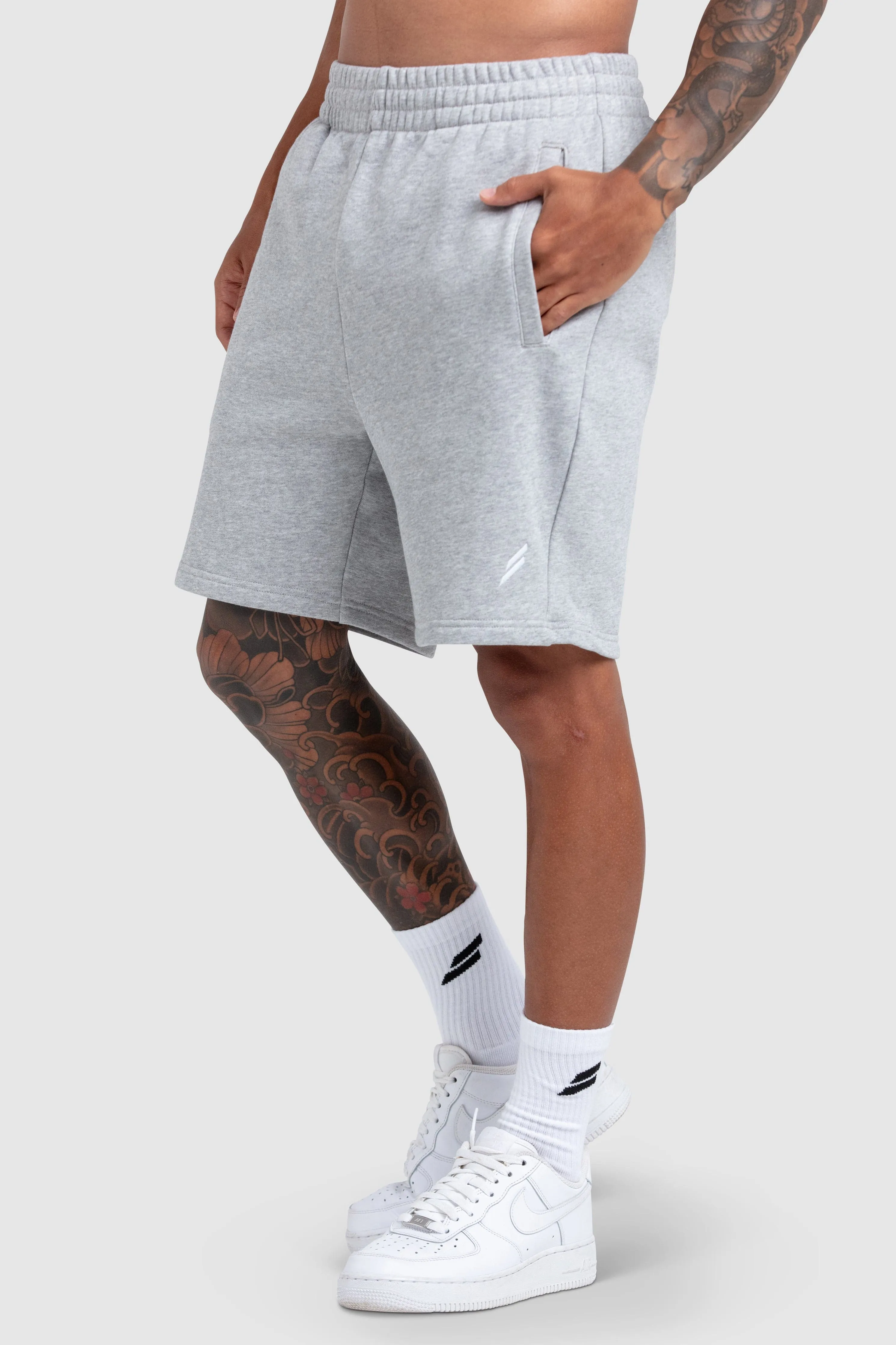 Men's Essential Cotton Shorts - Grey