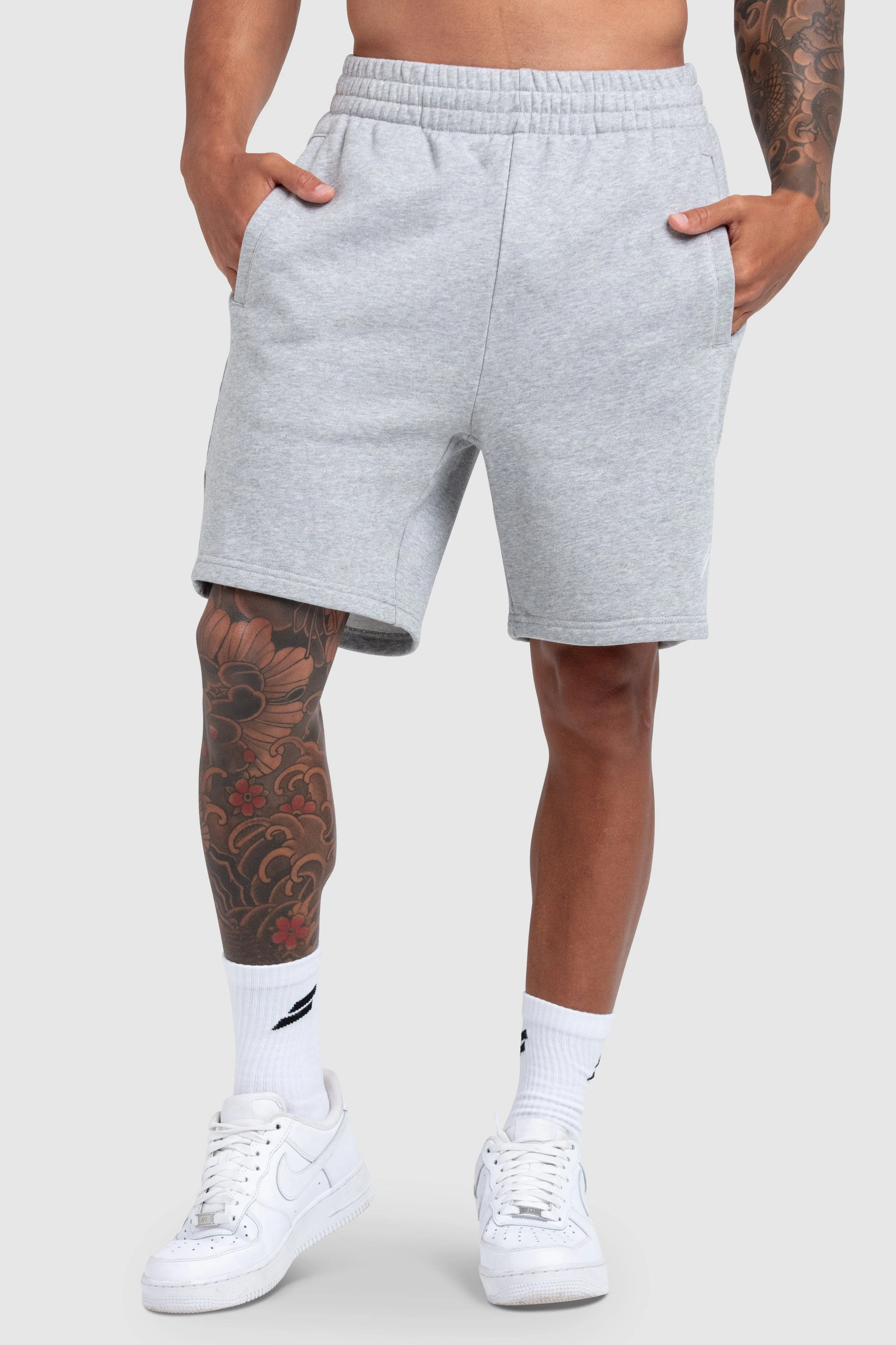 Men's Essential Cotton Shorts - Grey