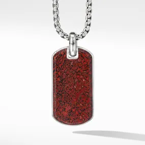 Men's Streamline Tag with Red Agate