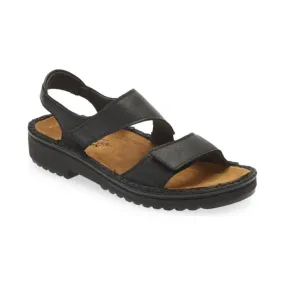 Naot Women's Enid Sandal - Jet Black Leather