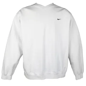 Nike 90s Red Tag Embroidered Small Swoosh Logo Sweatshirt (M)