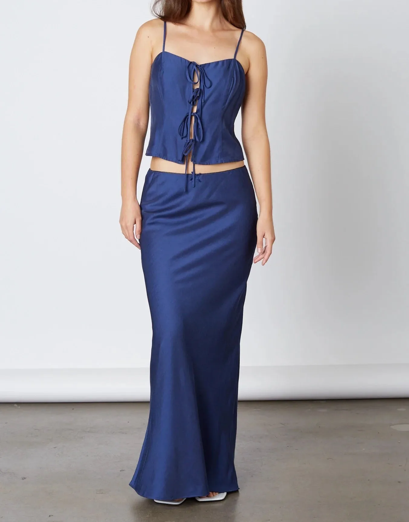 Norah Satin Maxi Skirt