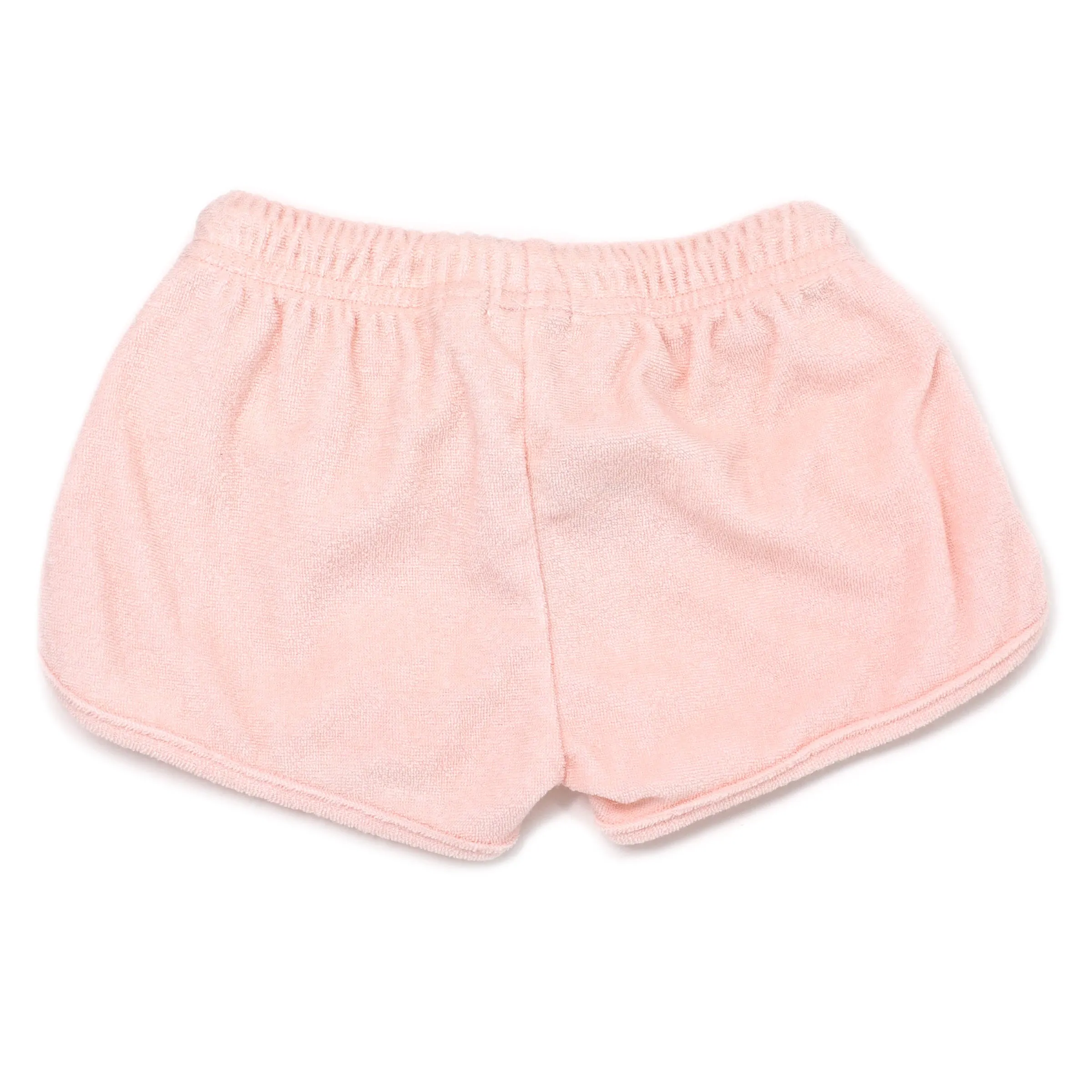 oh baby! Cotton Terry Drawstring Shorter Track Shorts - Pale Pink