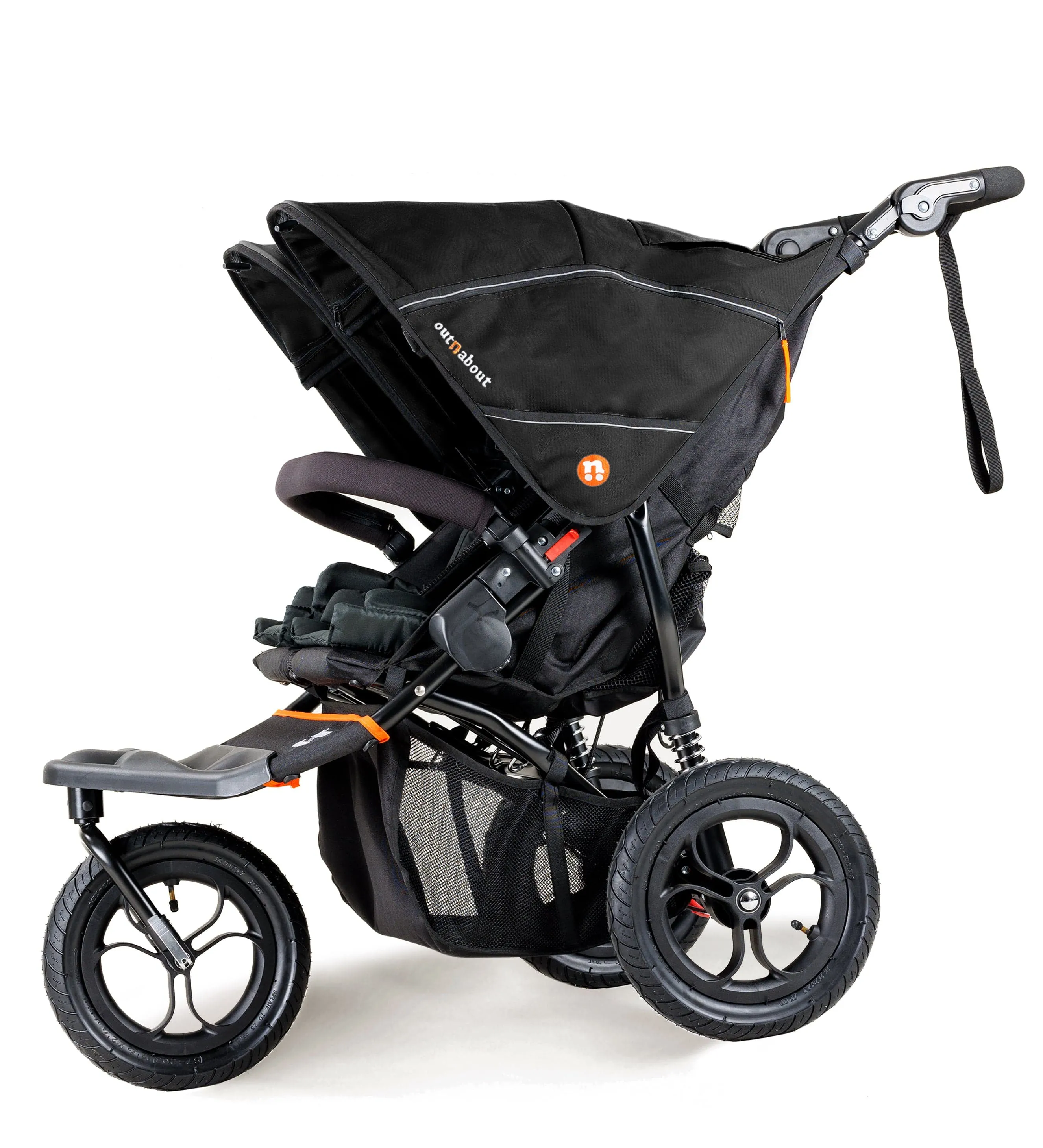 Out n About Nipper V5 Double Pushchair - Summit Black