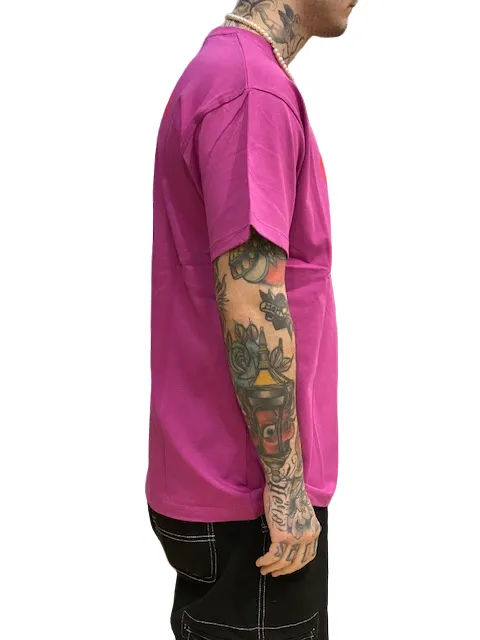 Propaganda men's short sleeve t-shirt with Gradient logo 23SSPRTS679 purple