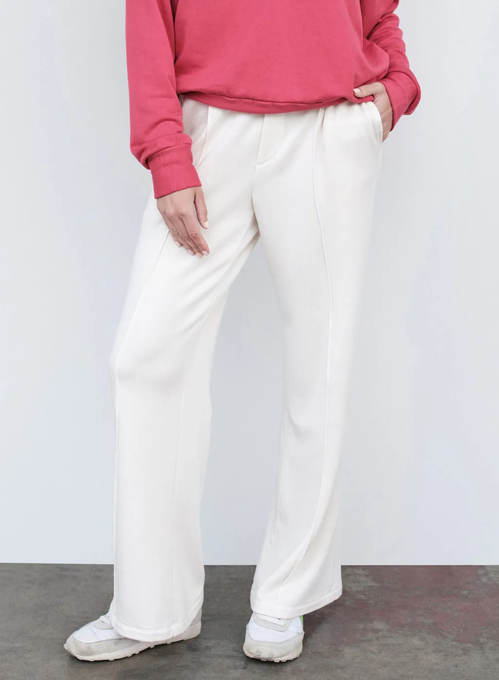 Softest Fleece Trouser in Cream