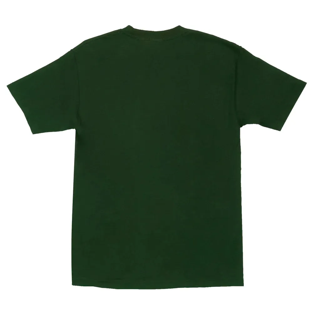 T-SHIRT SANTA CRUZ X THRASHER SCREAMING LOGO SS FOREST GREEN