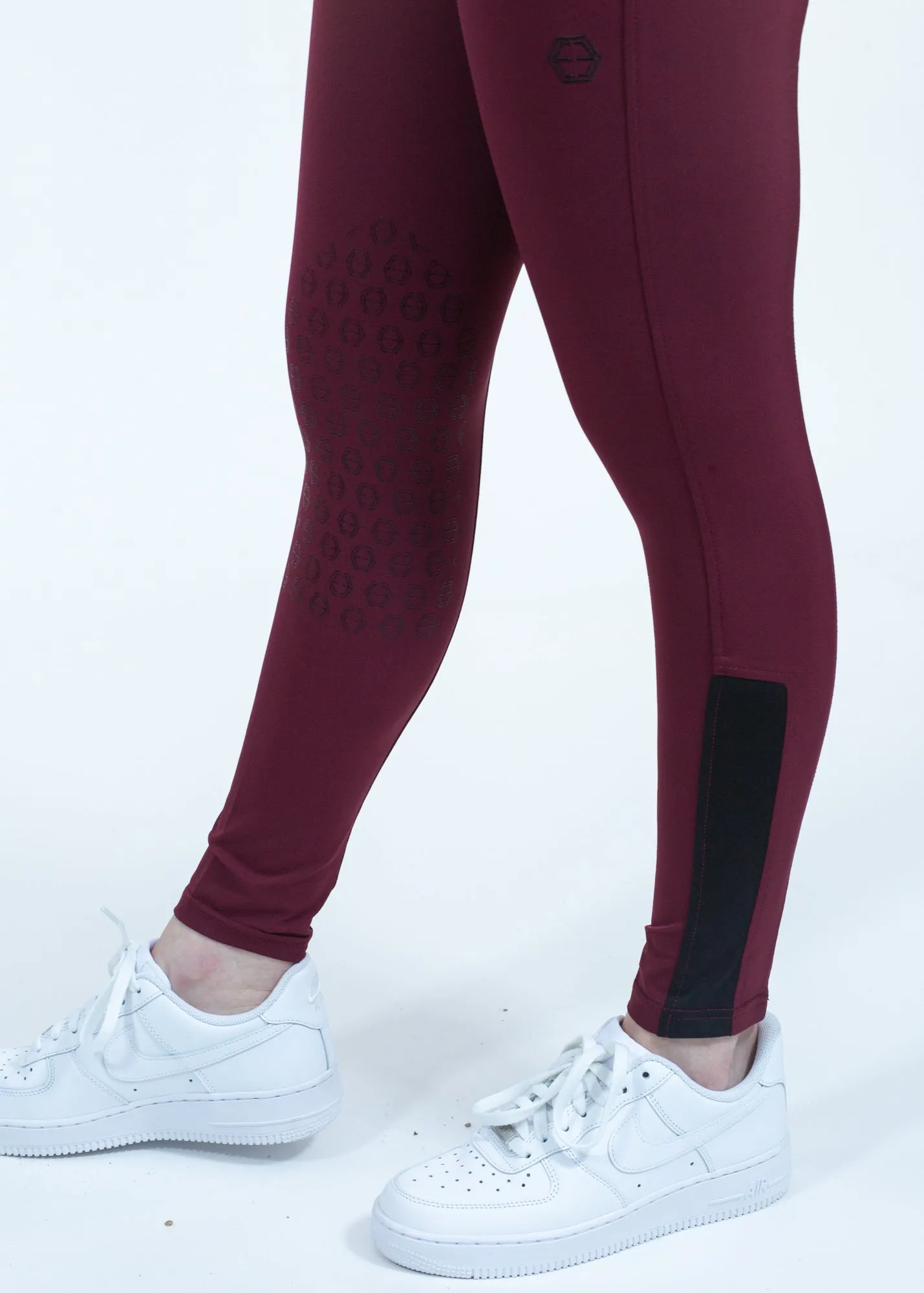 The Logan Breech Knee Patch in Cranberry