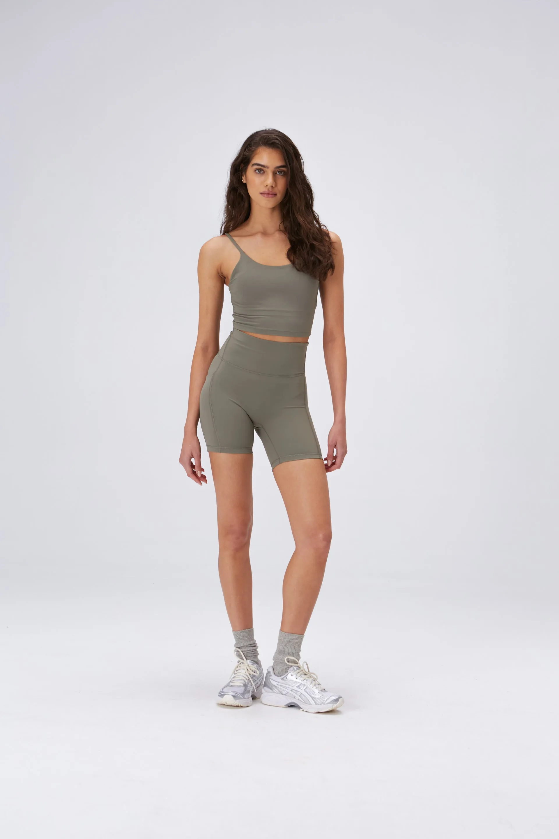 Ultimate Pocket Crop Shorts - Olive Green