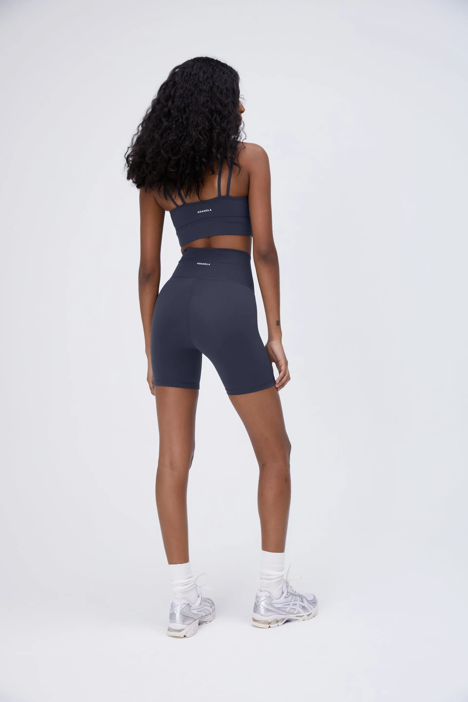 Ultimate Wrap Over Crop Shorts - Midnight Blue