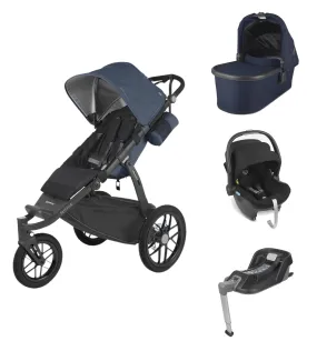 UPPAbaby Ridge All-Terrain with Mesa Car Seat and Base - Reggie/Noa