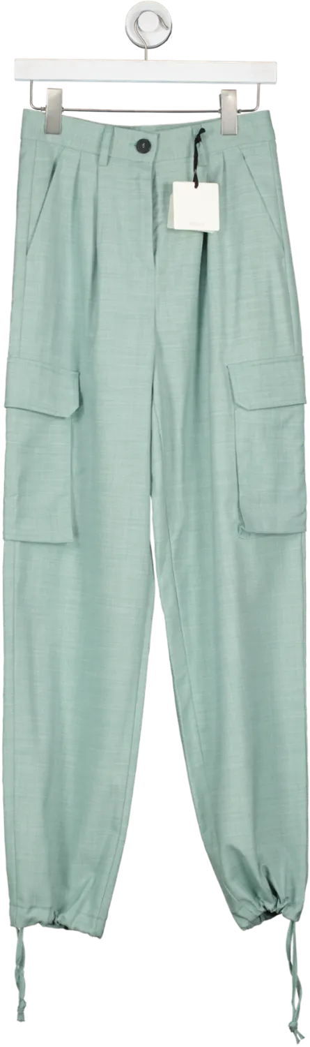 Vicolo Green Tailored Cargo Trousers UK XS