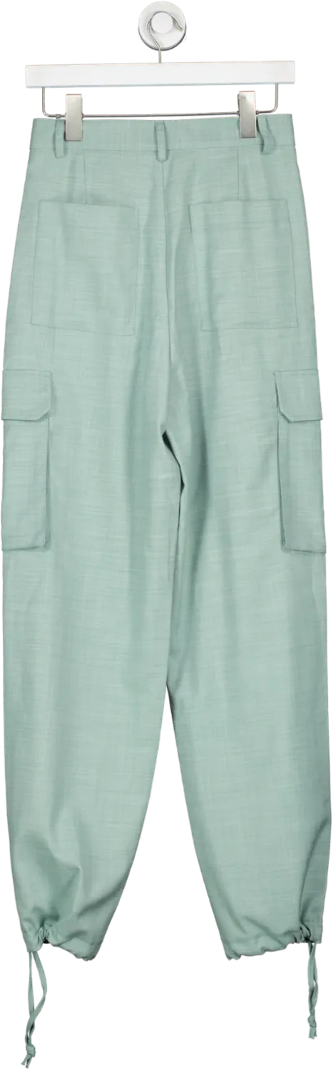 Vicolo Green Tailored Cargo Trousers UK XS