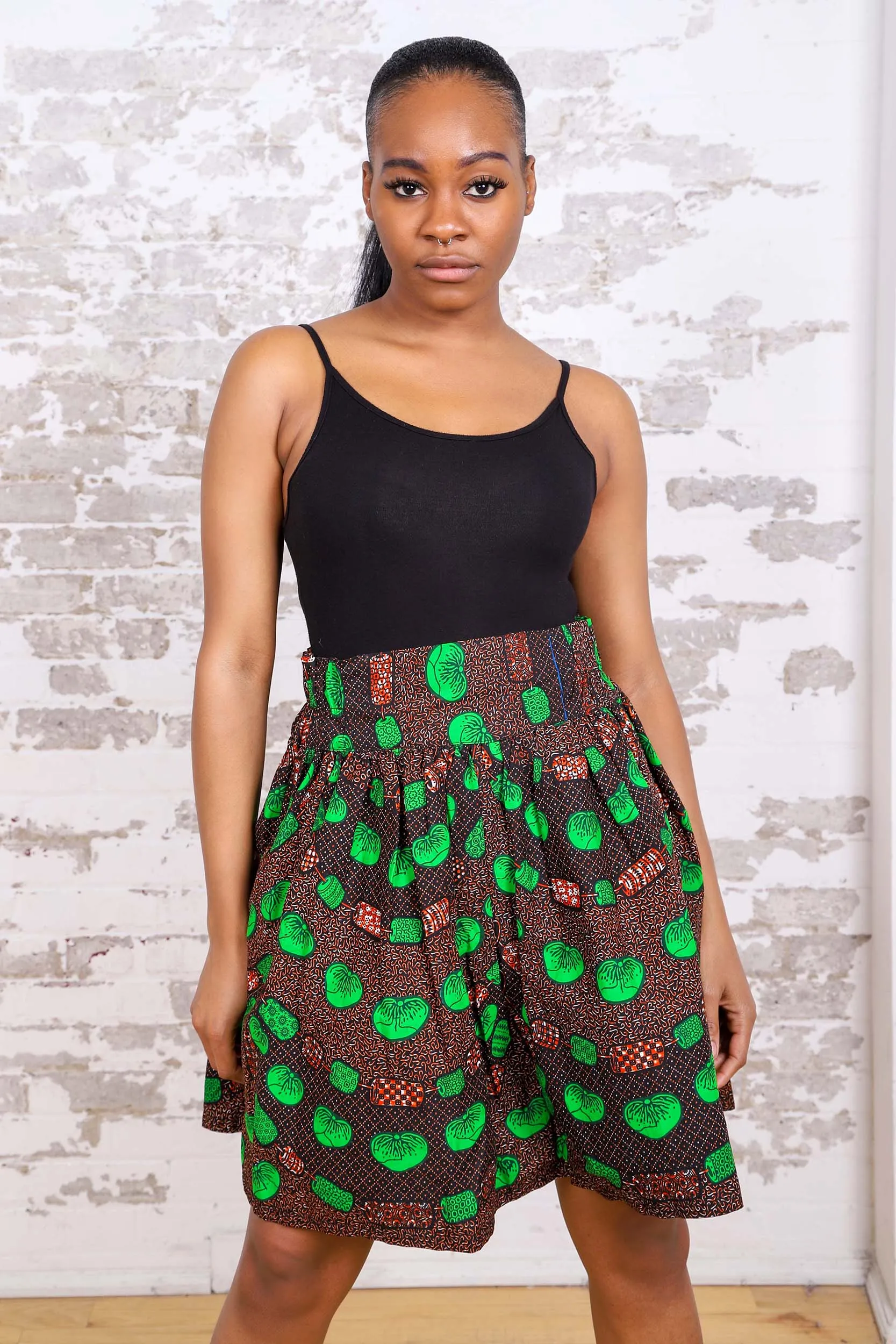 YEDOHA AFRICAN PRINT WOMEN'S MINI SKIRT